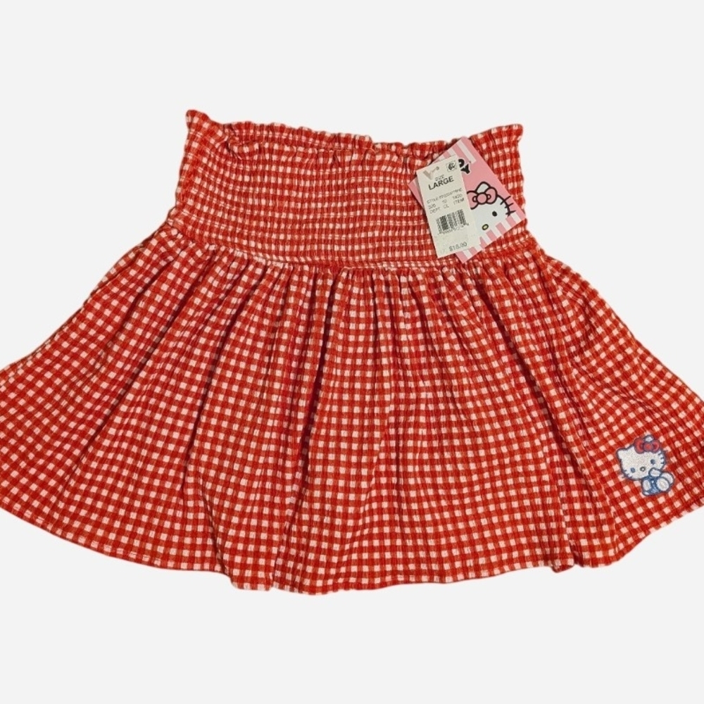 Hello Kitty Red Checkered Skirt - Picture 4 of 9